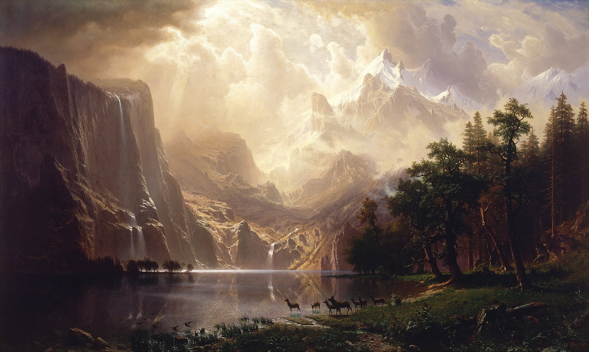 Albert Bierstadt, Among the Sierra Nevada, California, 1868